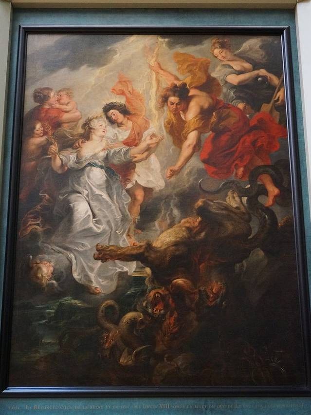 法国卢浮宫绘画简介,法国巴黎的卢浮宫有什么画作