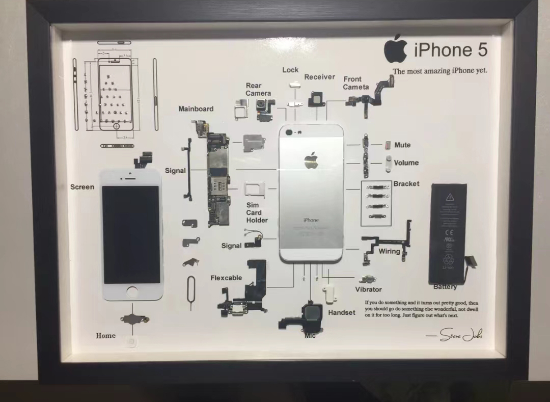 苹果废旧手机拆解,把旧iphone拆出来