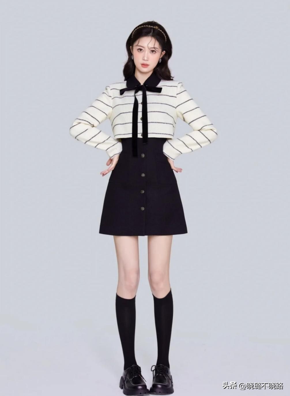 小个子穿“短裙”还是“长裙”更显高？看完这3组对比图你就懂了