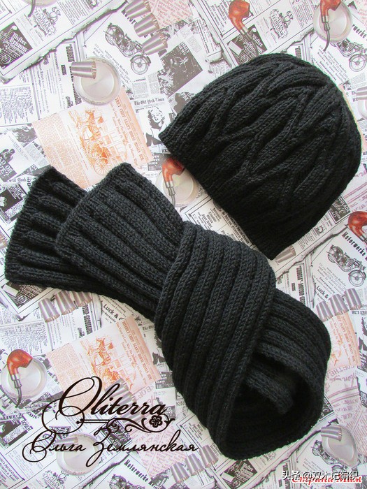 编织男式围巾帽子,男式帽子围巾秋冬