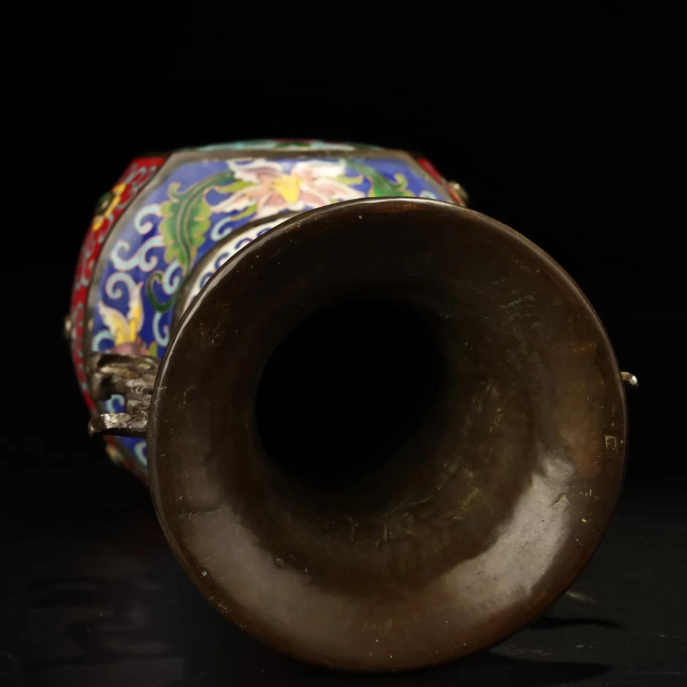 民国景泰蓝掐丝珐琅花瓶图片,景泰蓝掐丝珐琅花瓶真品估价