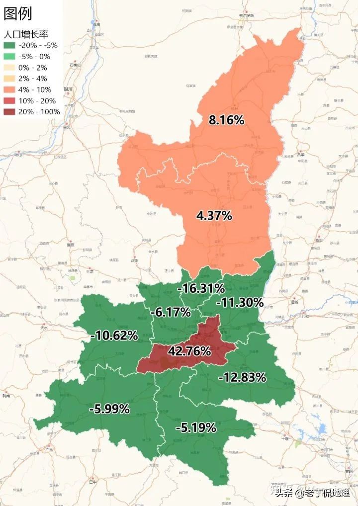 人口分布图中国城市,各省城市人口分布图