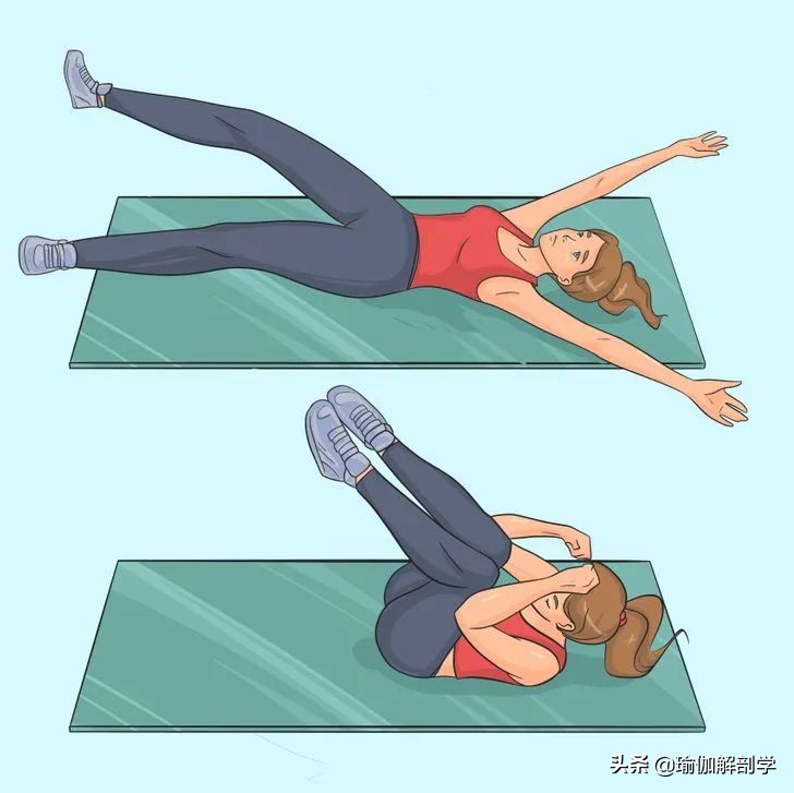 瘦下腹最有效的动作瑜伽私教,瘦肚子和腰上赘肉最有效的瑜伽