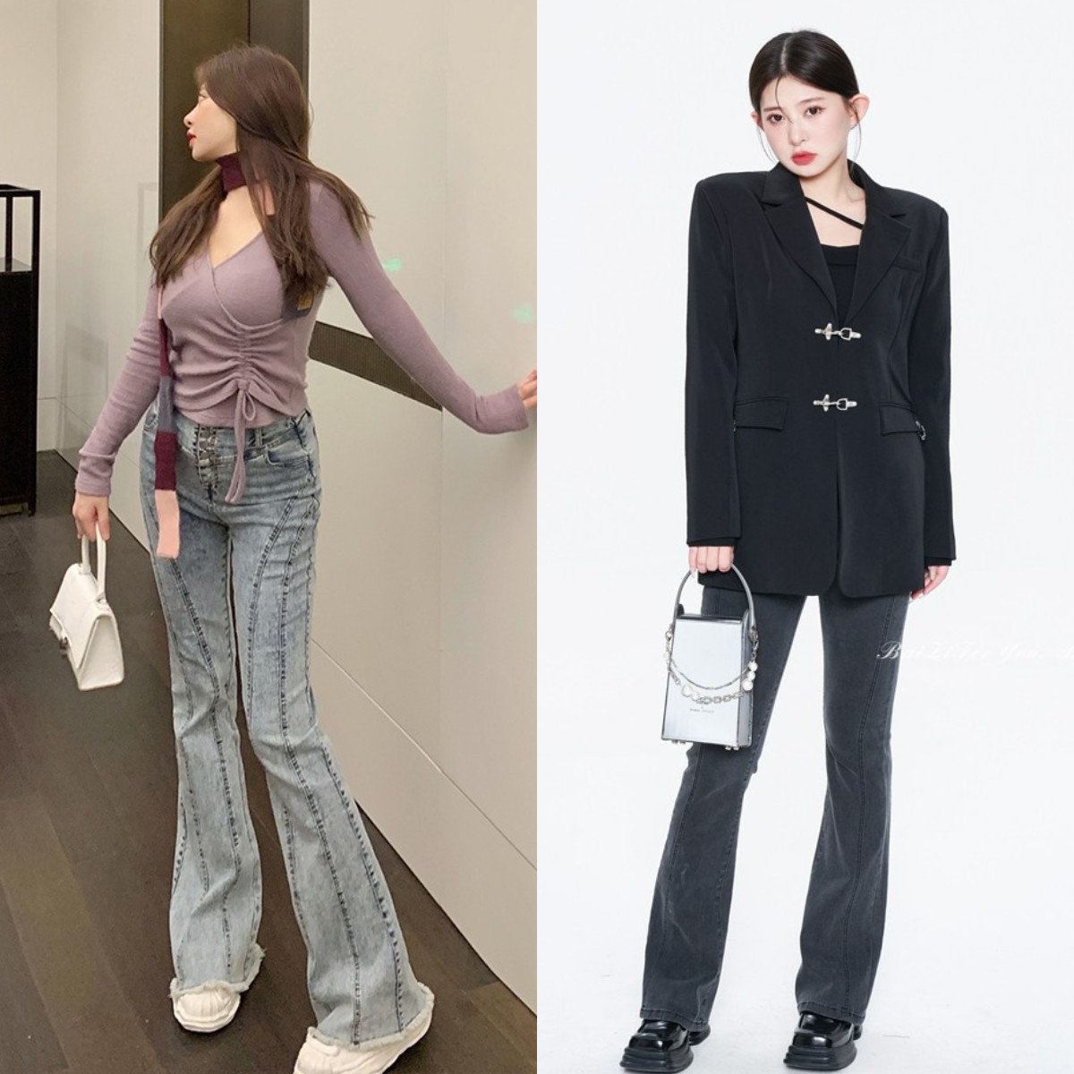 适合微胖女生裤子显瘦版型推荐,春夏微胖显瘦牛仔裤