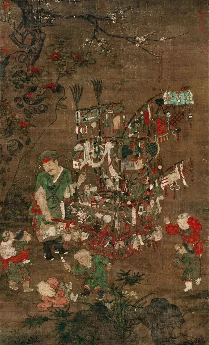 宋朝苏汉臣婴儿图,历史上的婴戏图