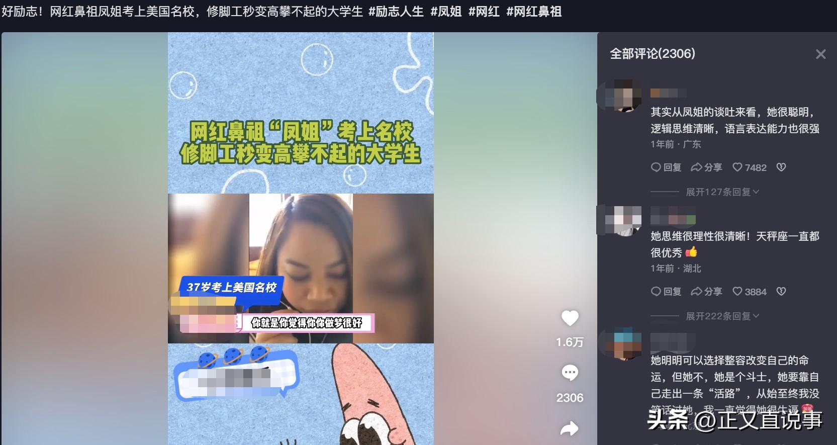 凤姐在美国十年的心酸,凤姐如今在美国过得怎么样