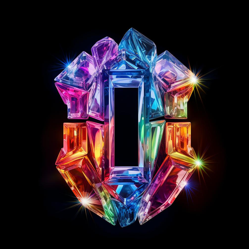 d字母设计,水晶字母设计