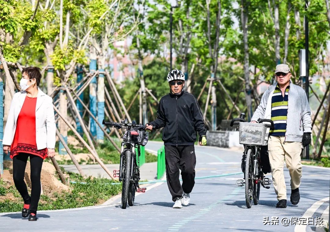 保定环城水系二期滨河景观带,保定环城水系一条滨河景观带