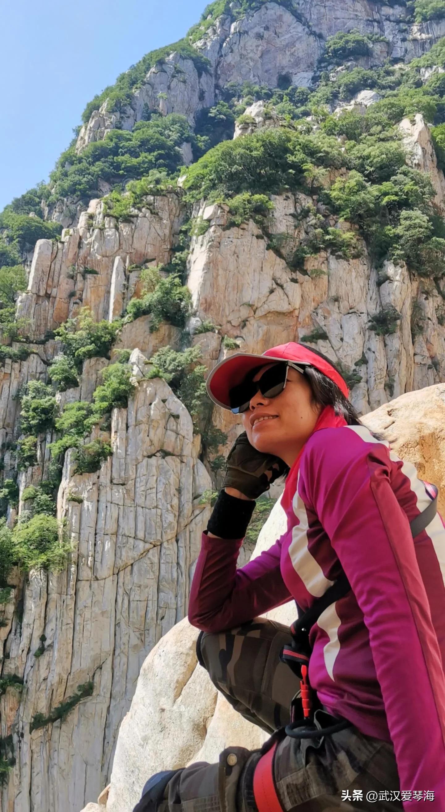 嵩山鱼道鱼脊线全景,嵩山虎头崖攀爬