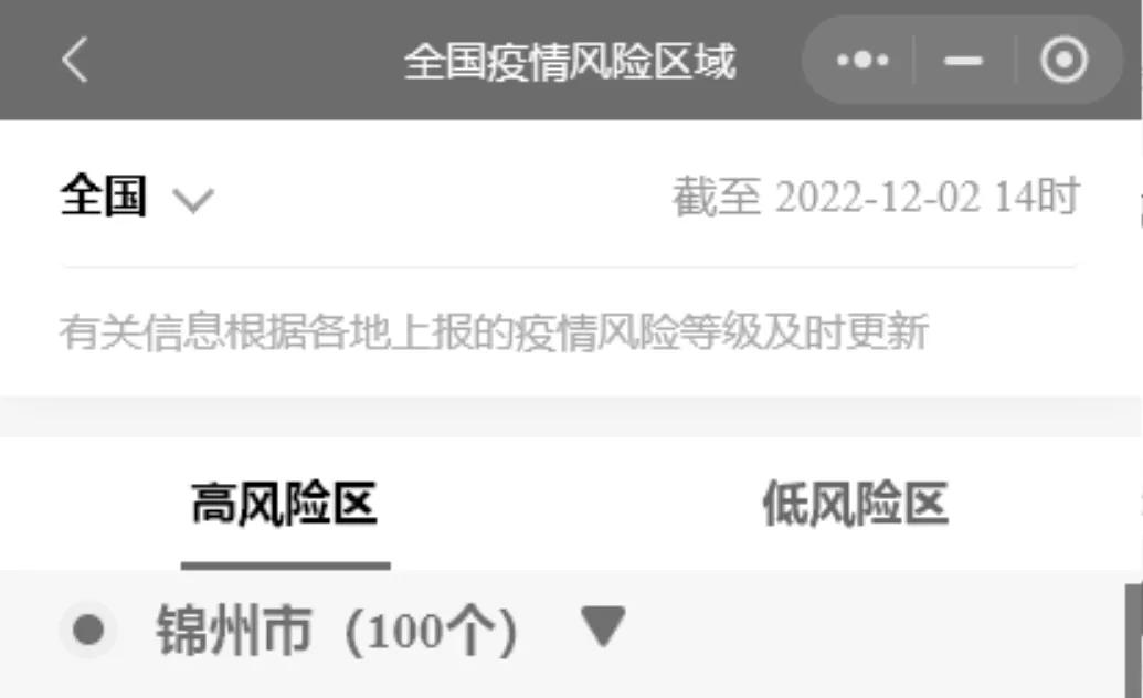 辽宁锦州疫情最新风险区,锦州疫情重点关注地区最新