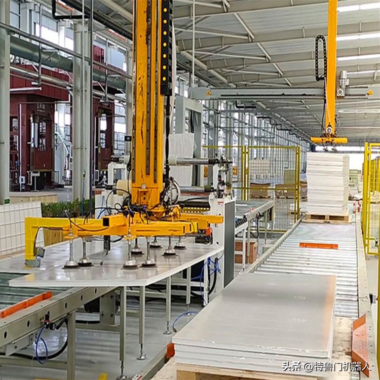 真空吸盘桁架机械手,广东编织袋真空吸盘搬运机械手