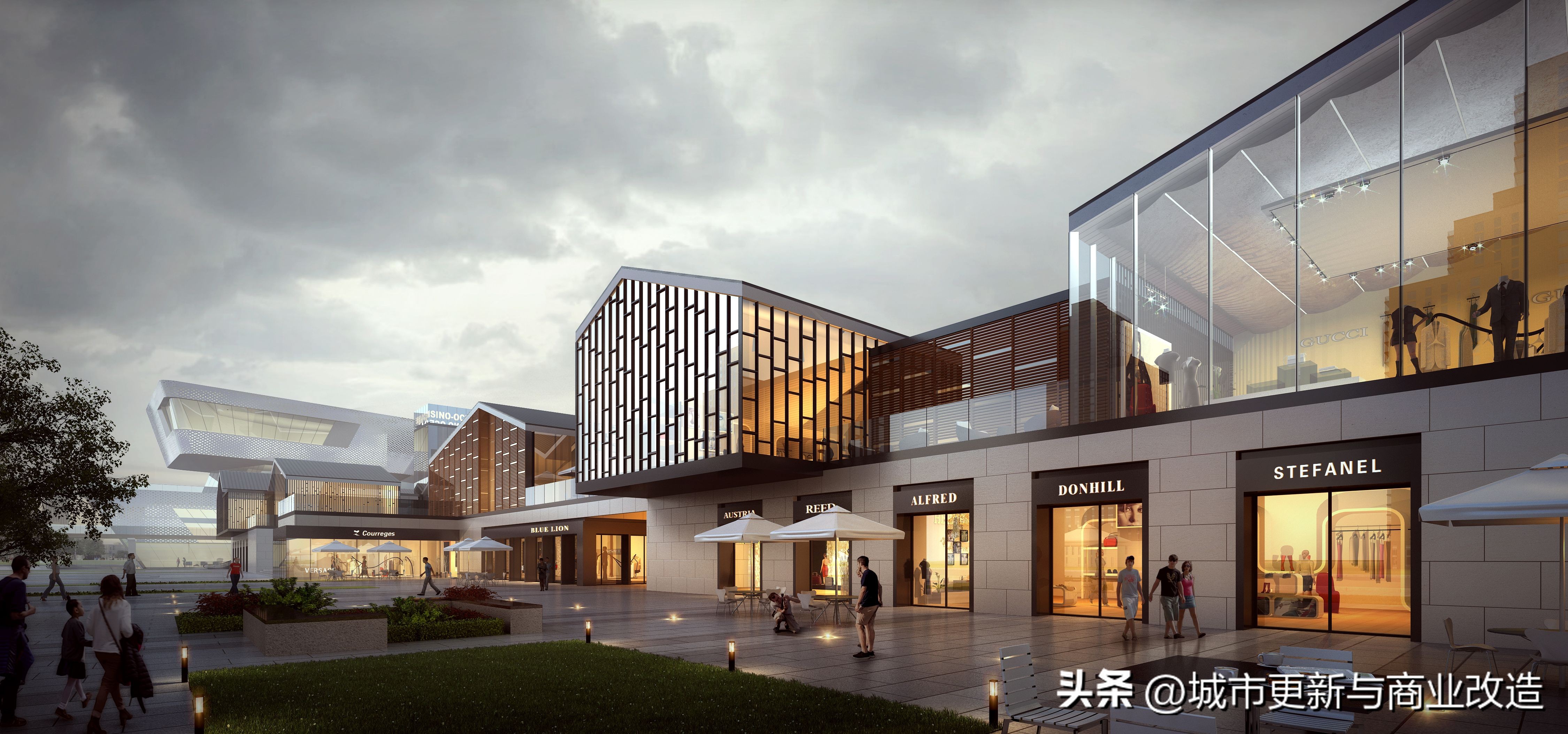 远洋·天津宜兴埠项目4A地块商业老街邻里中心设计方案SU模型图集