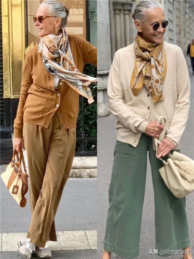 中老年妇女怎样穿衣服有高级感,60后女人不老要穿妈妈装