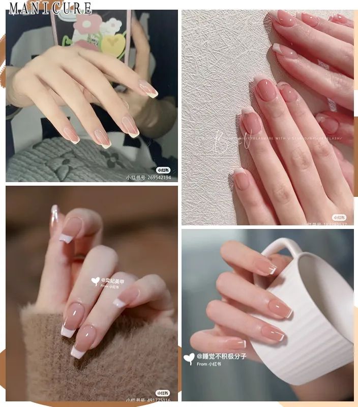 夏日美甲图片清新海底捞,夏日美甲图片清新裸色