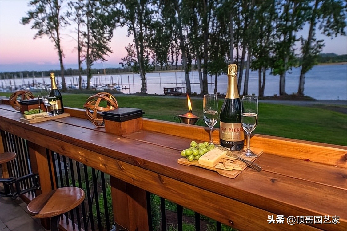 露台开放式吧台设计,花园吧台设计效果图