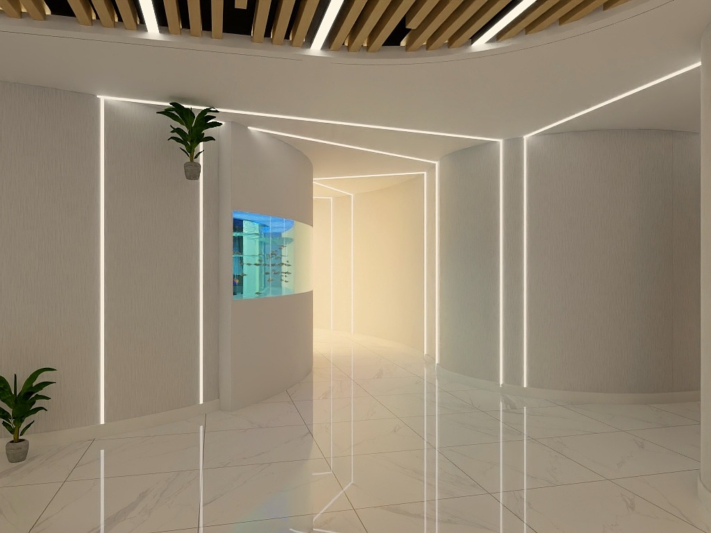 香料店铺装修设计效果图,杨浦区公司实验室装修设计案例