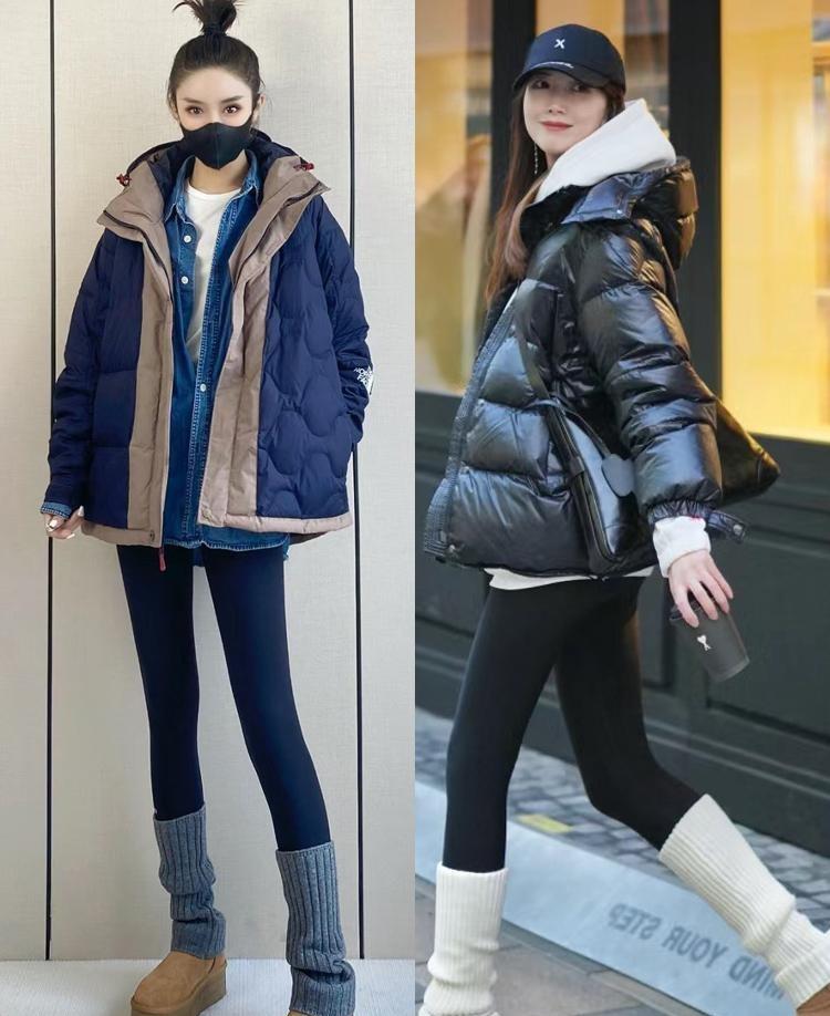 冬天穿“短款”羽绒服，记住这四个搭配公式，轻松变时髦又显腿长
