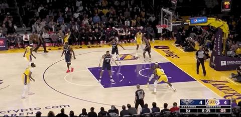 詹姆斯准三双湖人轻取森林狼湖人,恭喜湖人季前赛三连胜合集