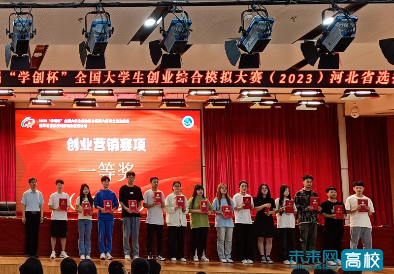 承德医学院学生在第十届“学创杯”全国高校大学生创业综合模拟大赛（2023）河北省选拔赛中获一等奖