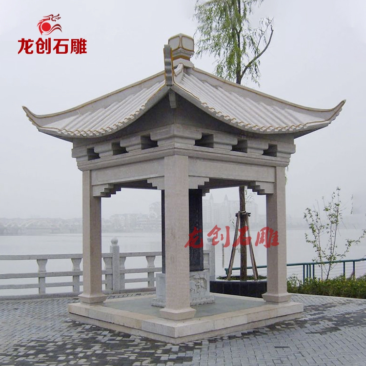 最好的石雕凉亭,景观石雕凉亭设计