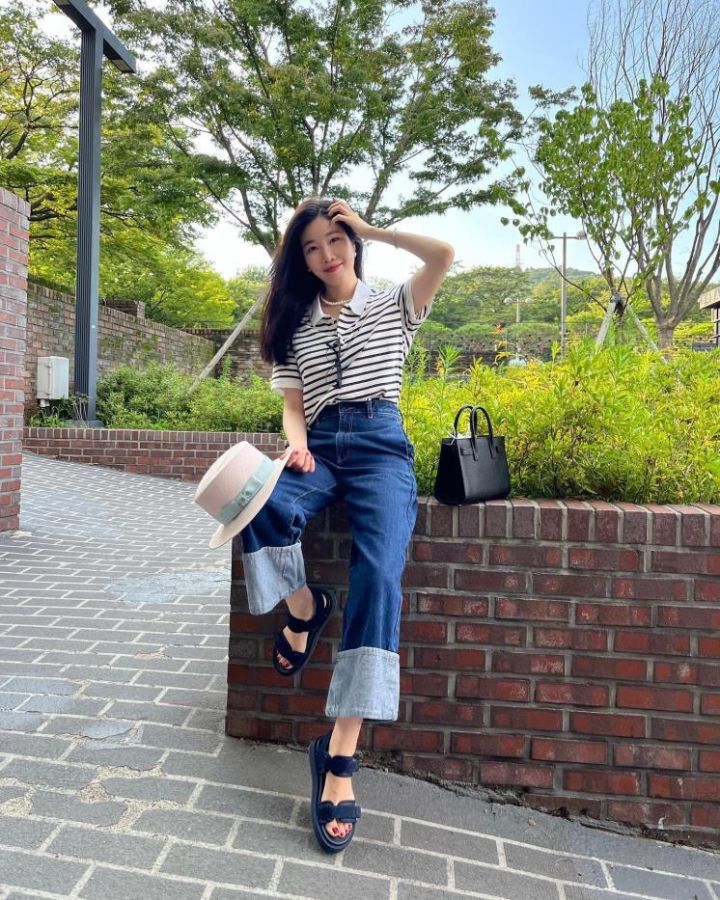 怎么选条纹衫显瘦,条纹衫怎么选显瘦好看