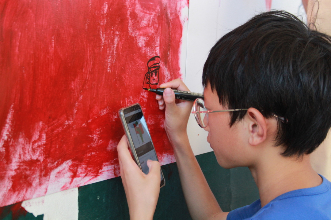 八一南昌起义墙绘,鸭子创意墙绘