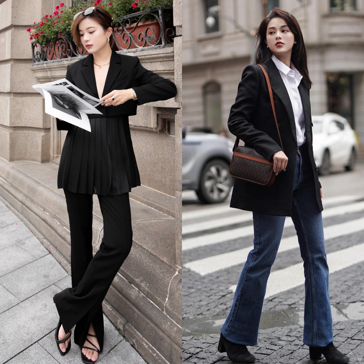 上班穿搭西装裤配什么鞋,上班穿的西装修身款