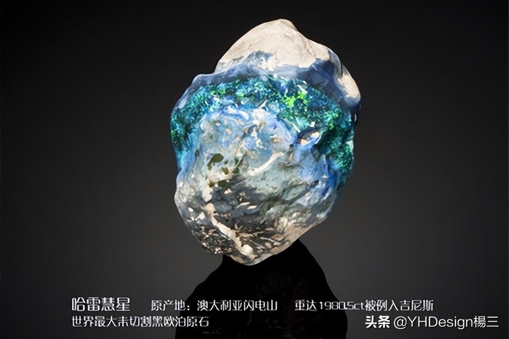 欧泊宝石五彩斑斓的黑,欧泊欣赏