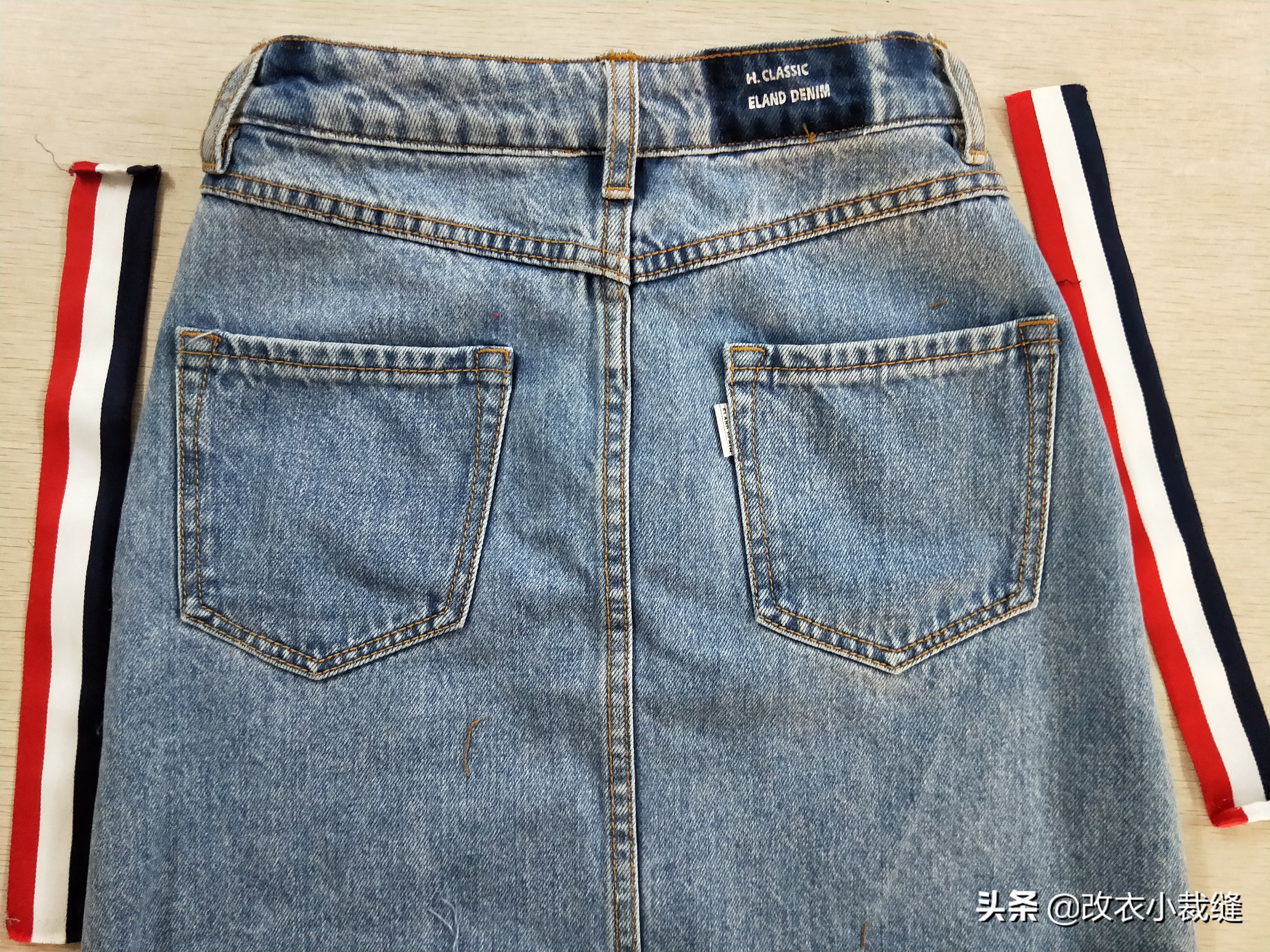 半身裙腰大了怎么改小教程,衣服收腰大了改小妙招不用缝