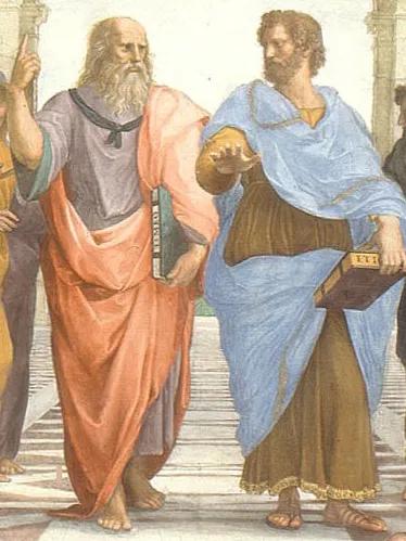 拉斐尔的名画《雅典学院》中，那位回眸一望的女性是谁？