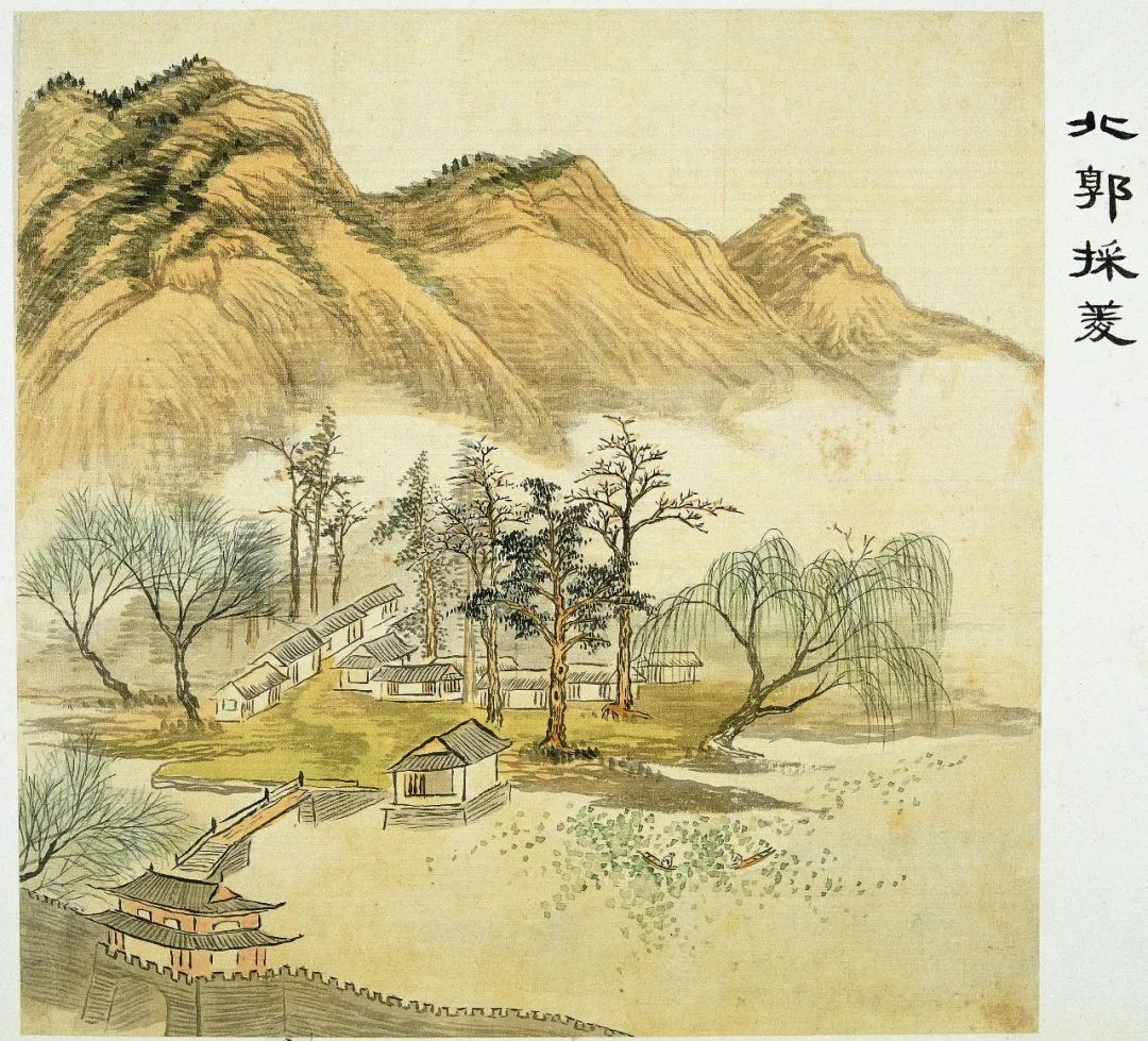 江南烟雨行舟风景图,江南山水风景欣赏