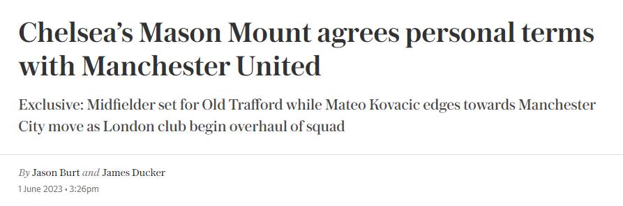 曼联官宣芒特号码,梅森芒特转会曼联花絮