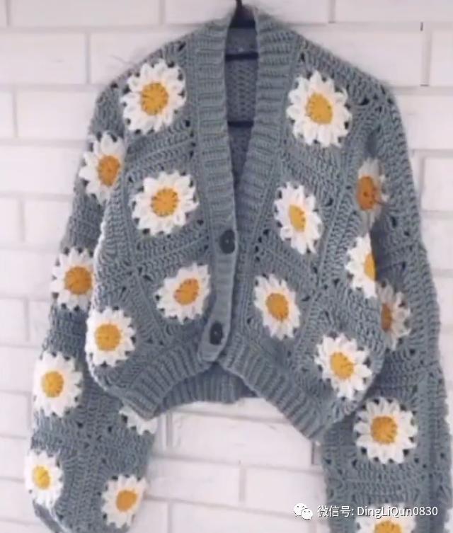 「针织作品」漂亮的祖母格图案夹克2022精品系列