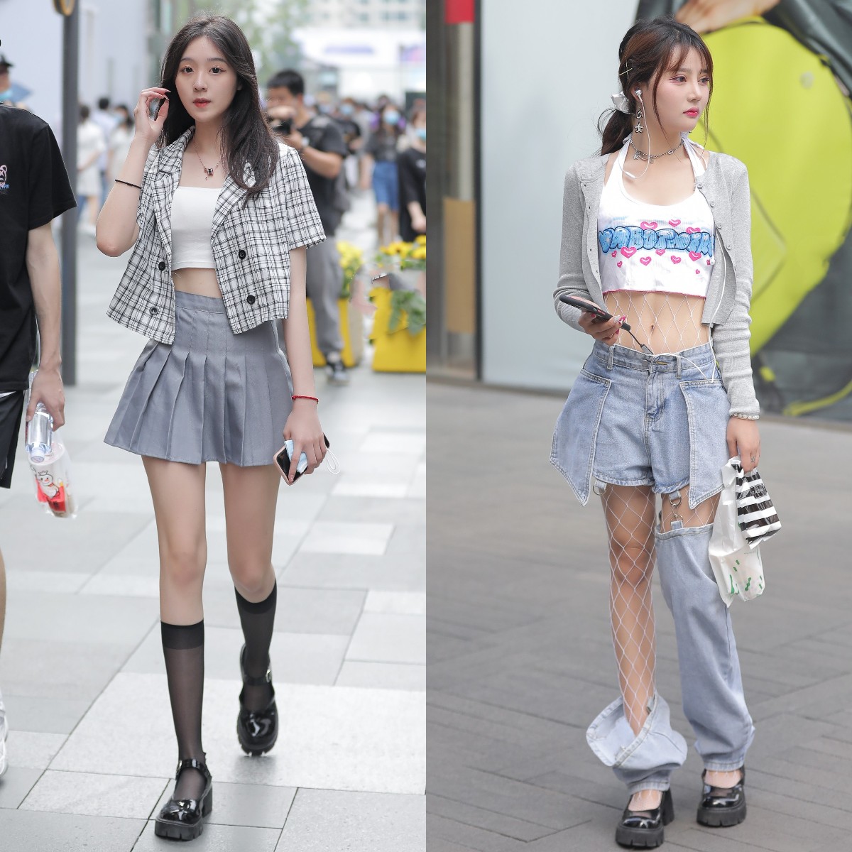 白丝小腿袜穿搭高级感,长腿袜怎么穿才更漂亮呢