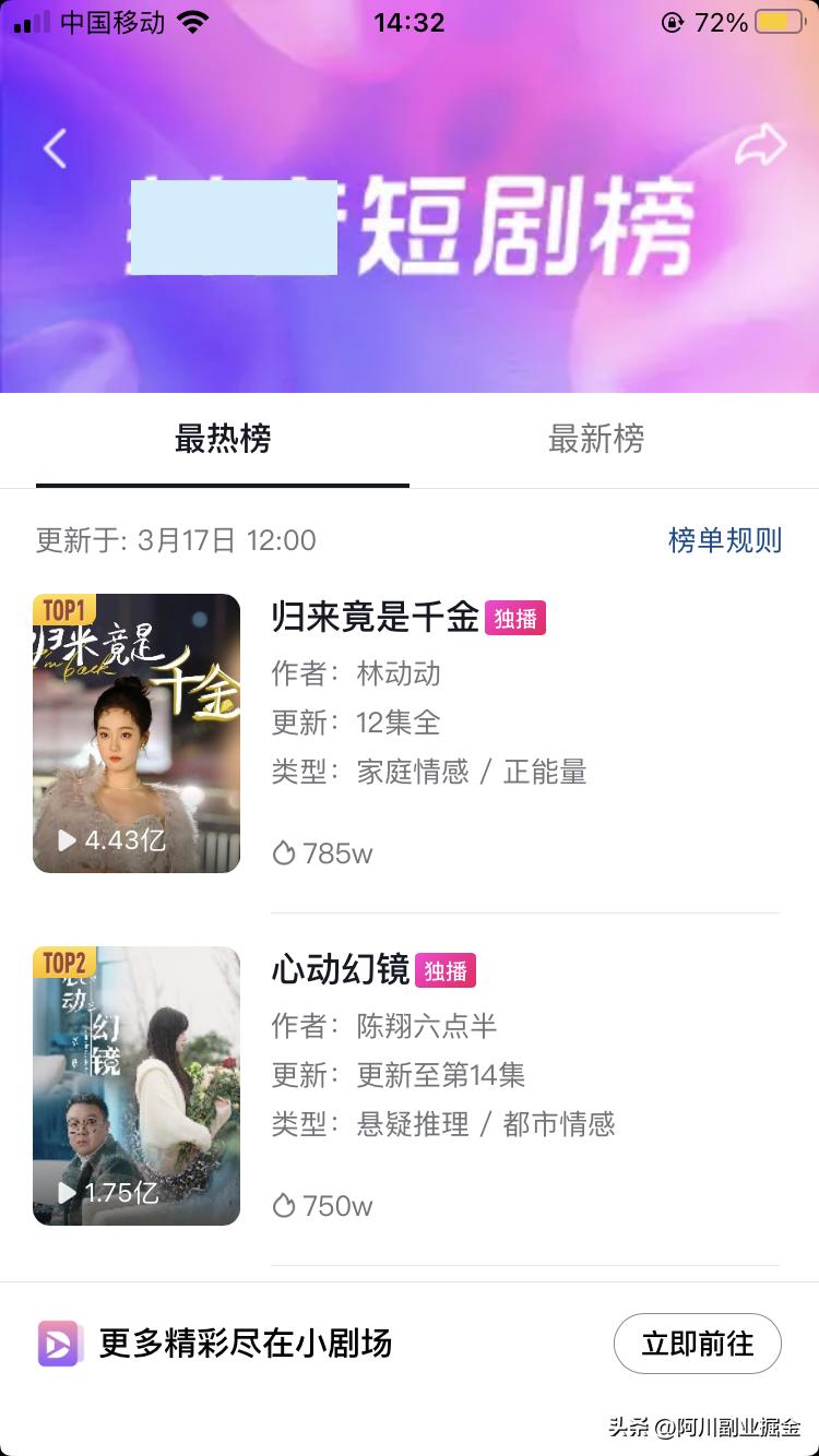 2023风口蓝海项目，0成本做短剧CPS推广月入2W，附推广平台授权