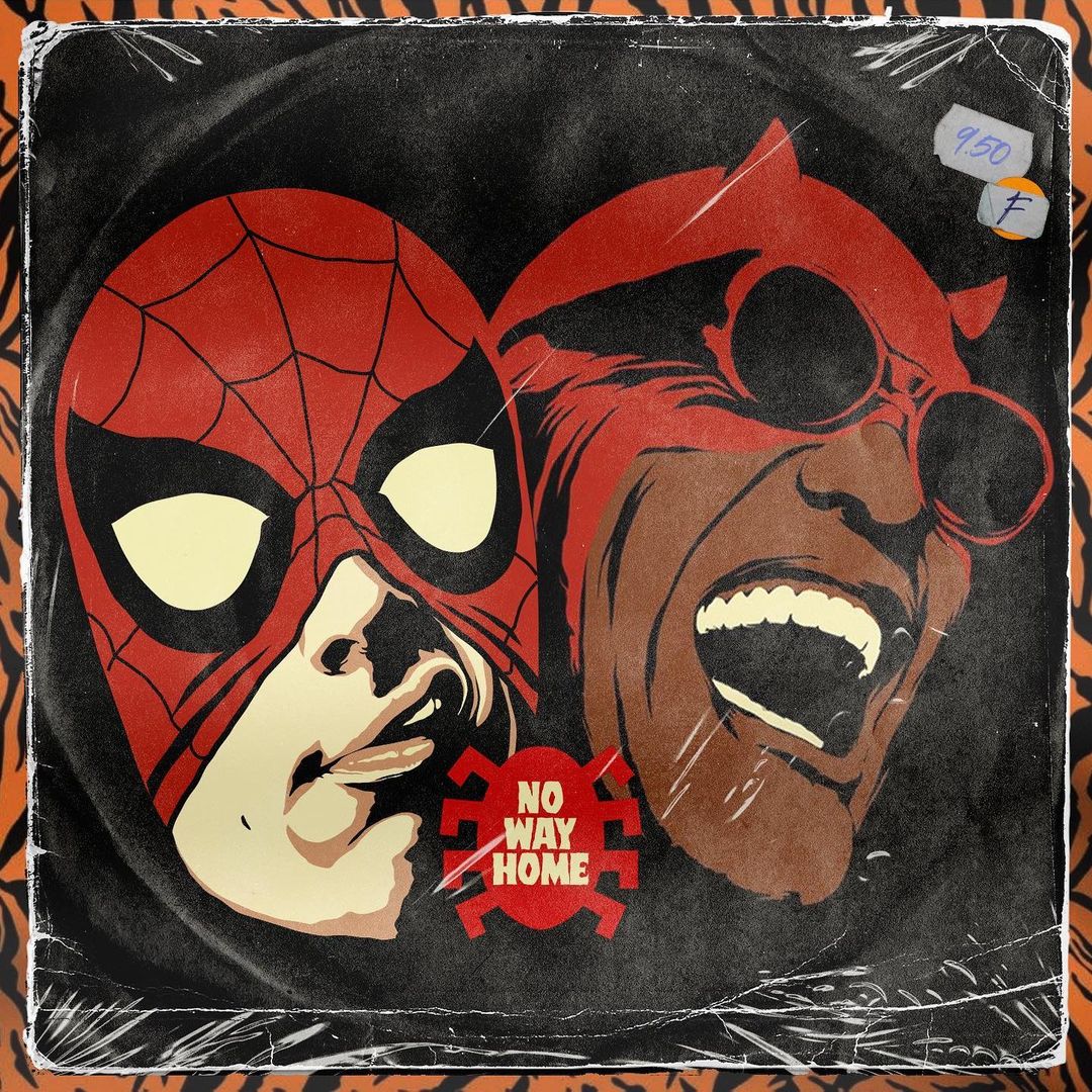 插画氛围感人物构图,复古美式波普插画