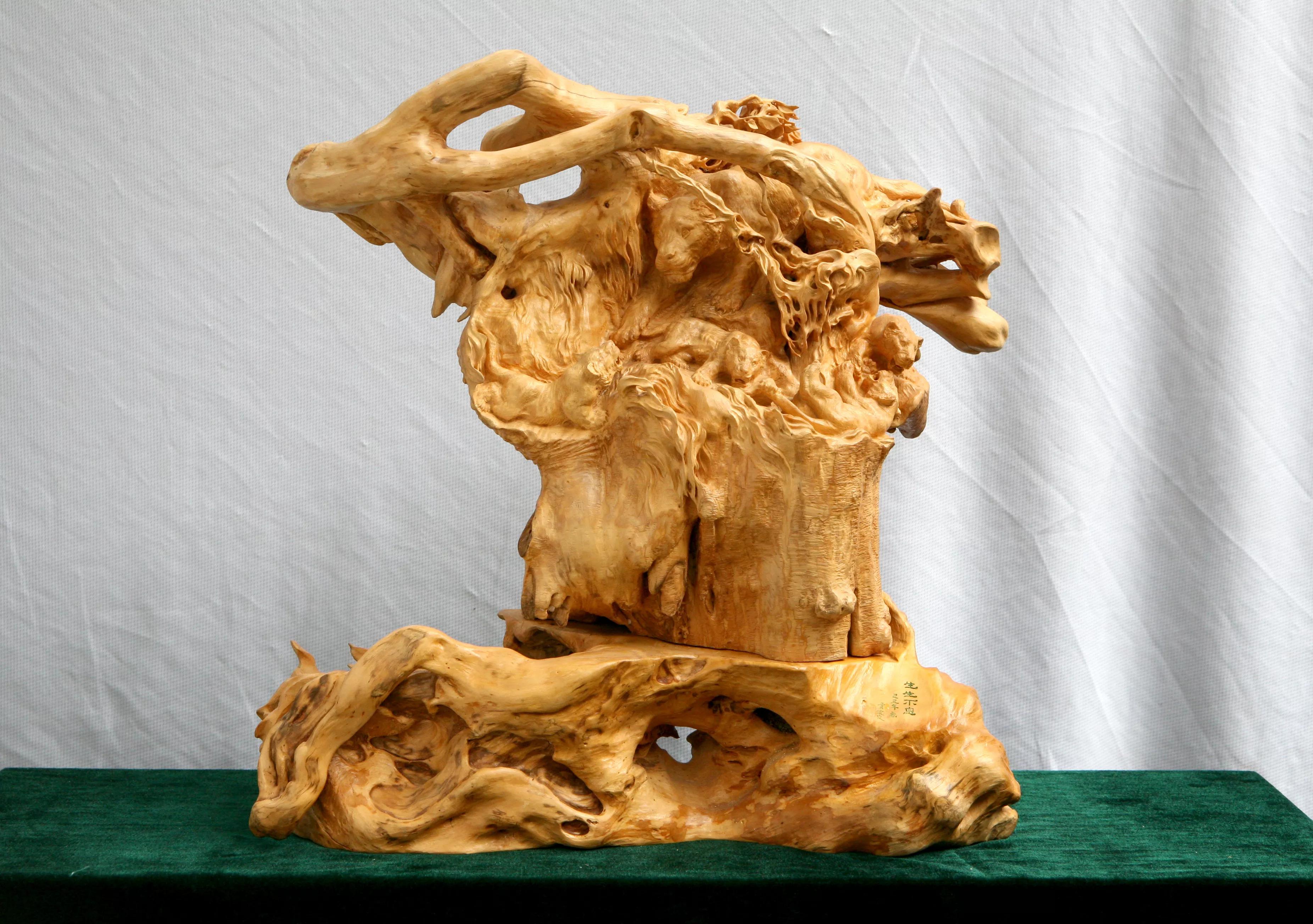 中国工艺美术大师虞定良黄杨木雕精品欣赏