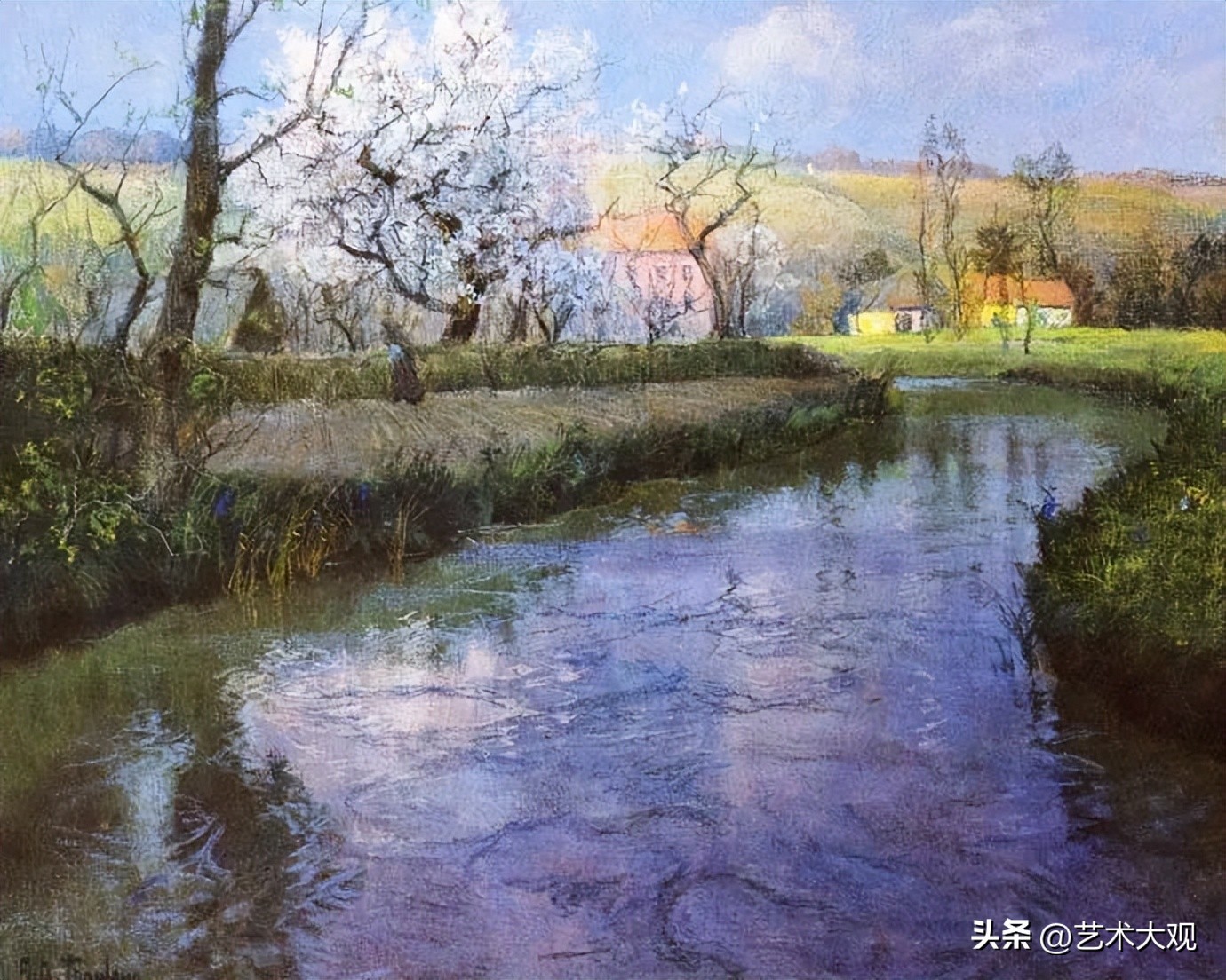 印象派大师毕沙罗油画风景作品,挪威画家埃文乌尔温风景油画赏析