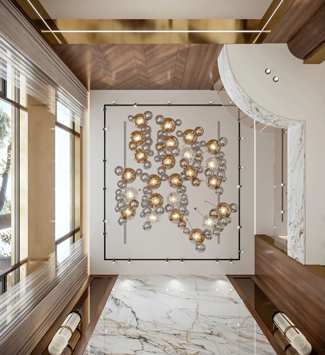 大理石打造的豪宅 (顶级豪宅客厅用什么大理石)