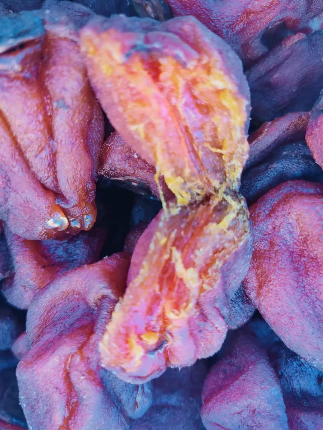 野柿子怎么晒干,硬柿子削皮晒干