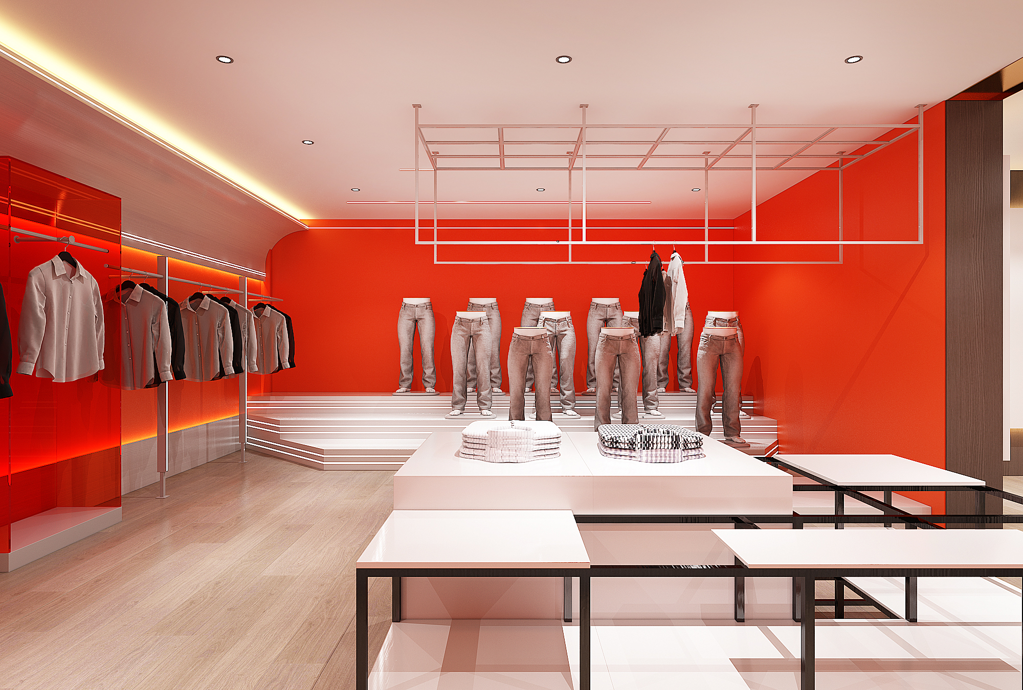 银川办公室设计装修公司|银川万熙服饰办公室设计装修方案鉴赏