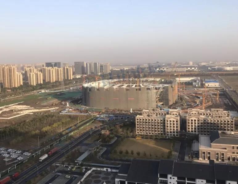 昆山在建大型工地,昆山新地标建筑进度