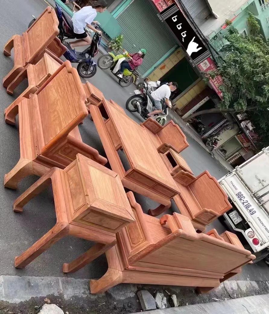 缅甸花梨元宝沙发八件套,缅甸花梨十三件套荷花宝座沙发