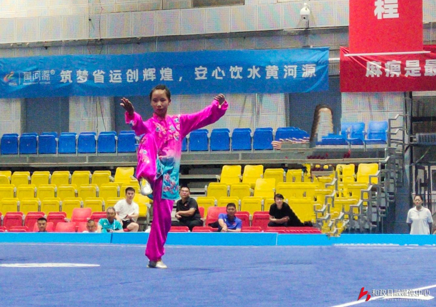 和政县选手任慧萌在甘肃省第十五届运动会上夺得银牌