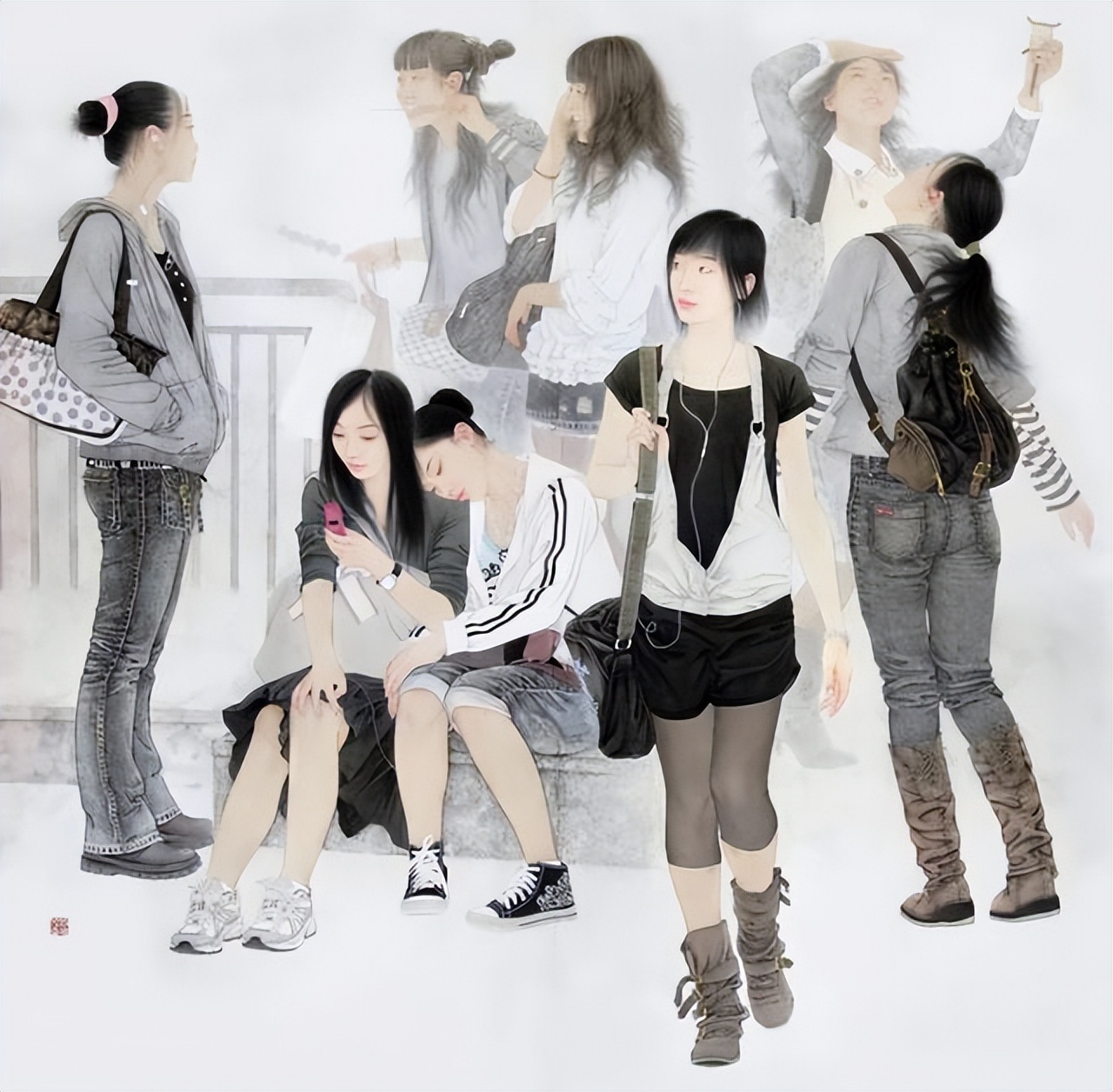 快速教你画中画,快速教学画人