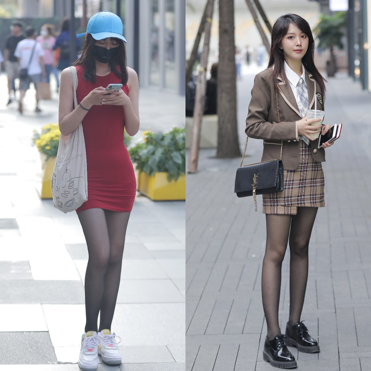 白丝小腿袜穿搭高级感,长腿袜怎么穿才更漂亮呢