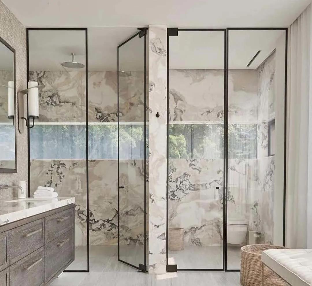 卫生间不做玻璃隔断怎么干湿分离,浴室干湿分离用玻璃隔断还是浴帘