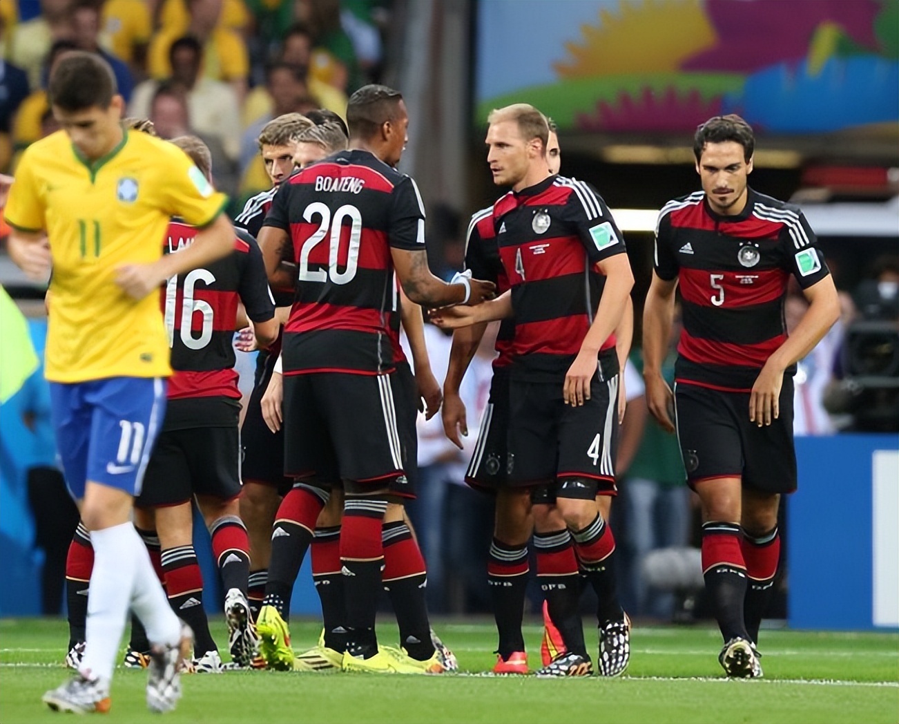 世界杯巴西1-7输球,巴西1-7惨败德国巴西的阵容