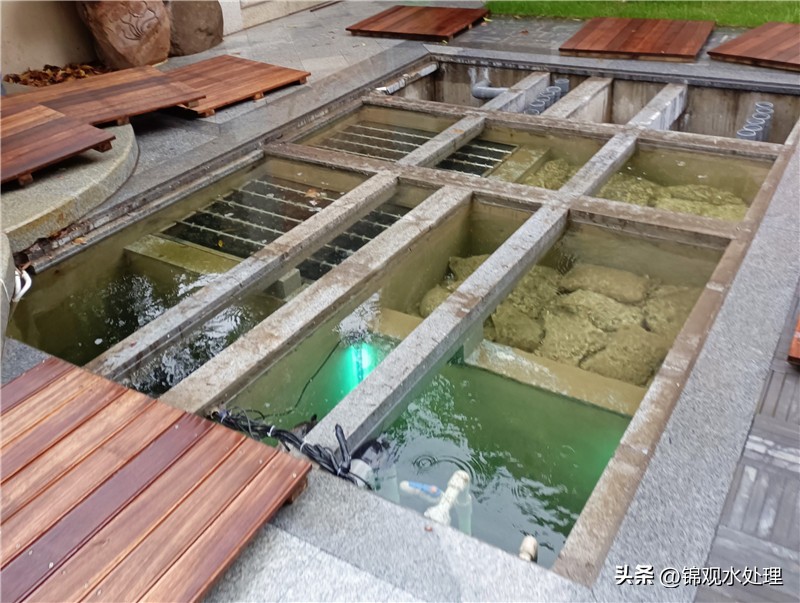 姜堰区锦鲤鱼池过滤仓施工,锦鲤鱼池过滤材料摆放顺序