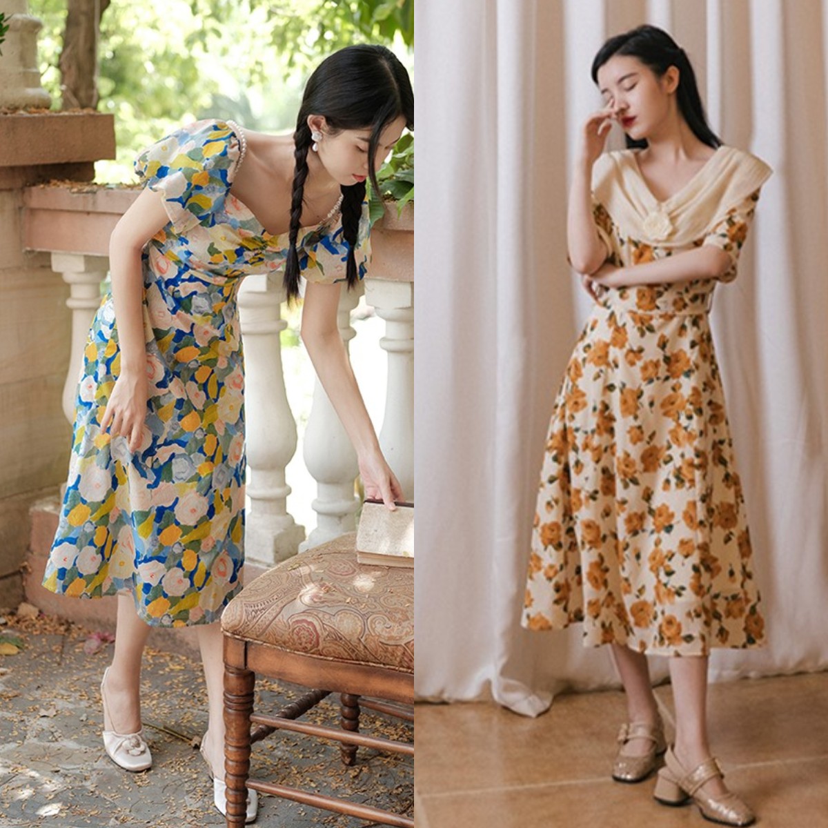 今年最流行的碎花裙是哪一款,今年春夏最流行的碎花裙